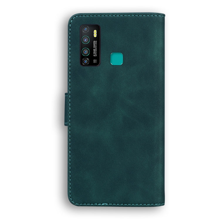 For Tecno Camon 15 Skin Feel Pure Color Flip Leather Phone Case