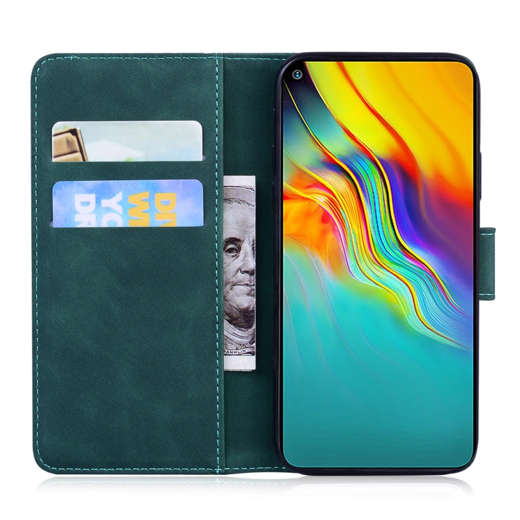 For Tecno Camon 15 Skin Feel Pure Color Flip Leather Phone Case