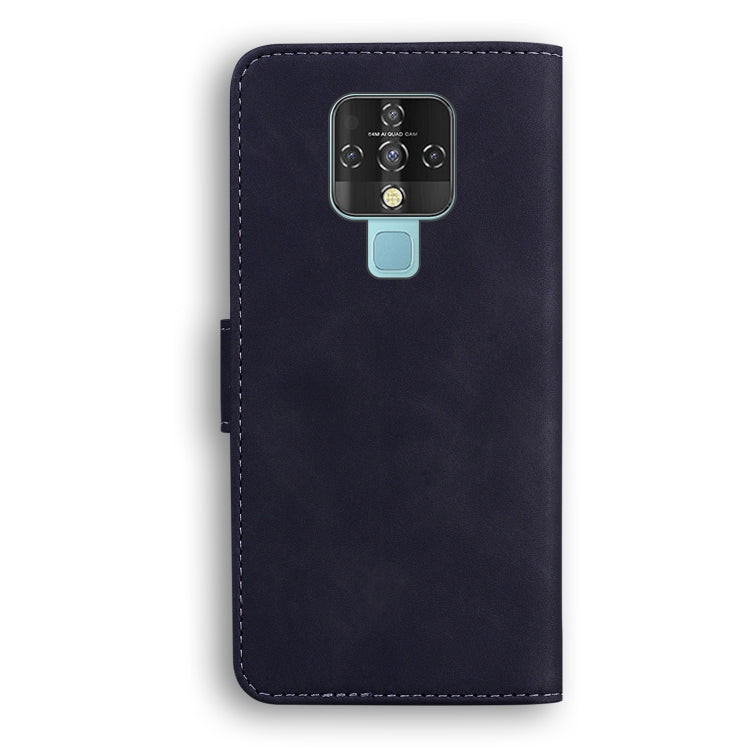 For Tecno Camon 16 Skin Feel Pure Color Flip Leather Phone Case