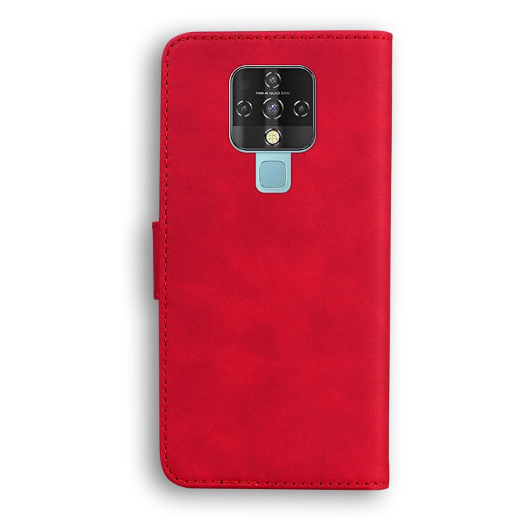 For Tecno Camon 16 Skin Feel Pure Color Flip Leather Phone Case