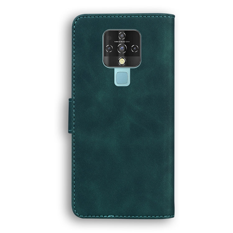 For Tecno Camon 16 Skin Feel Pure Color Flip Leather Phone Case
