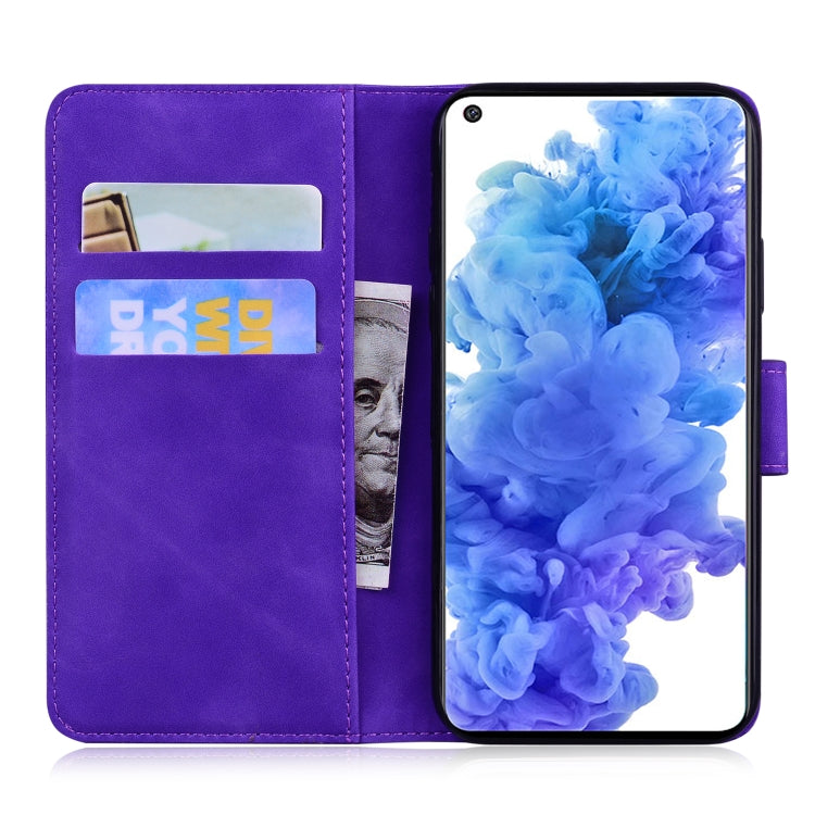 For Tecno Camon 16 Skin Feel Pure Color Flip Leather Phone Case