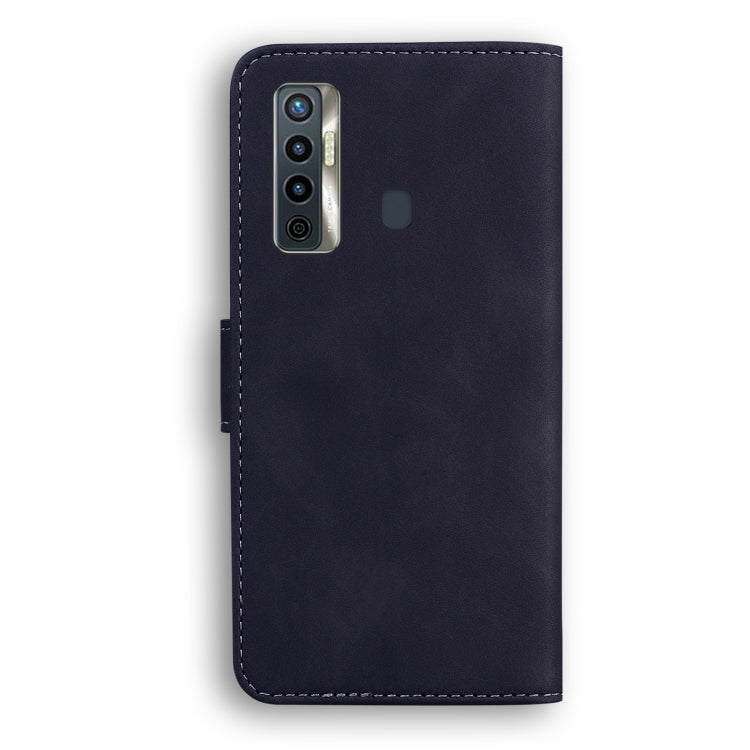 For Tecno Camon 17 Skin Feel Pure Color Flip Leather Phone Case