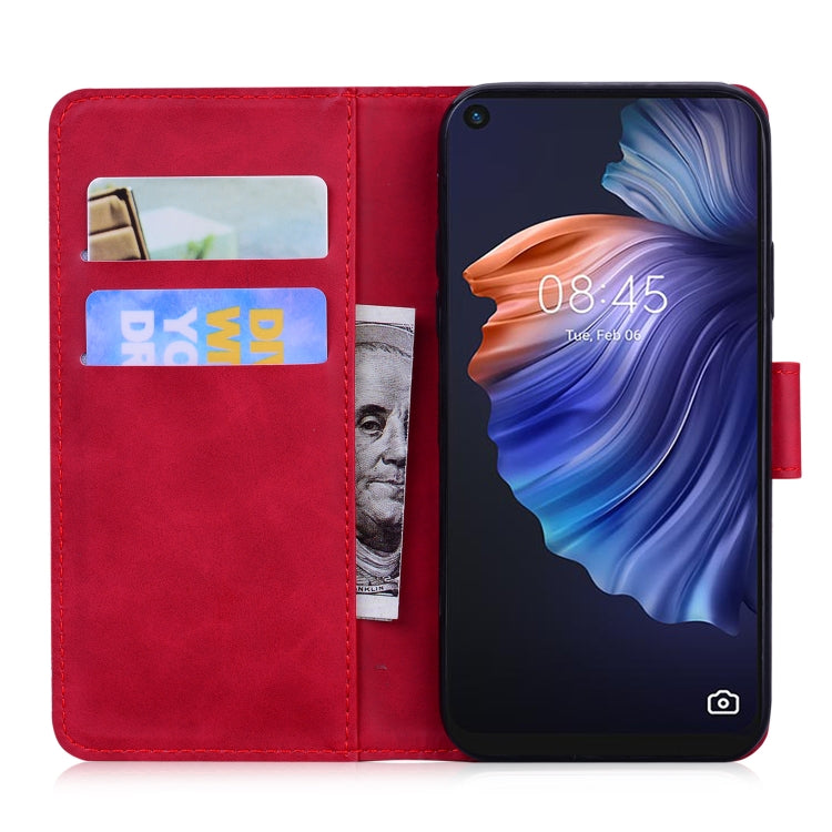 For Tecno Camon 17 Skin Feel Pure Color Flip Leather Phone Case