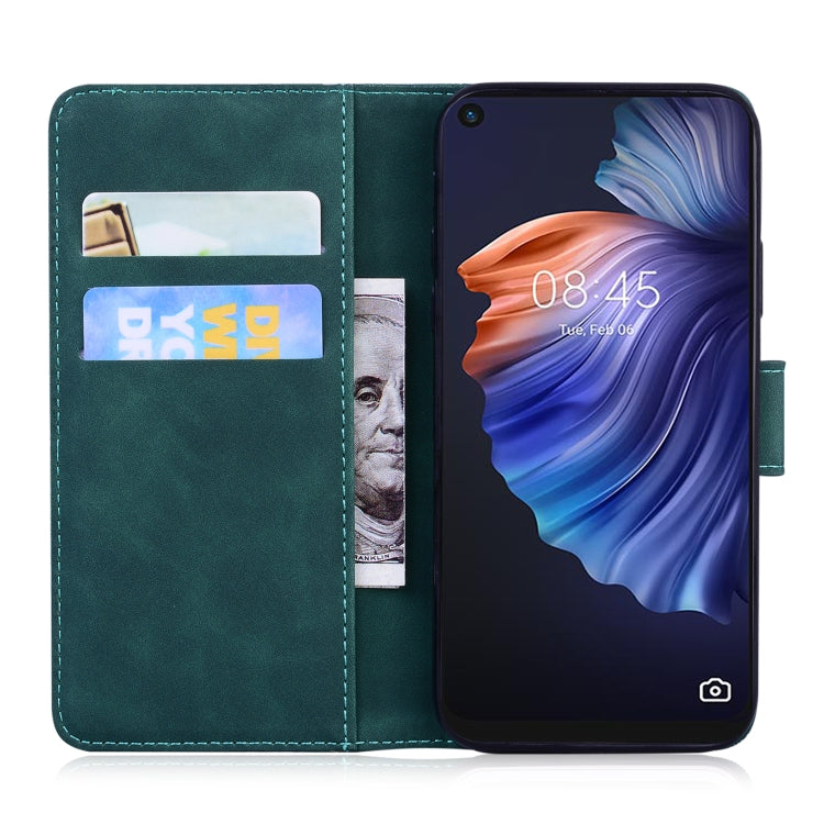 For Tecno Camon 17 Skin Feel Pure Color Flip Leather Phone Case
