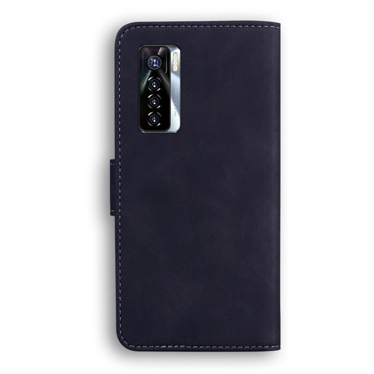 For Tecno Camon 17 Pro Skin Feel Pure Color Flip Leather Phone Case