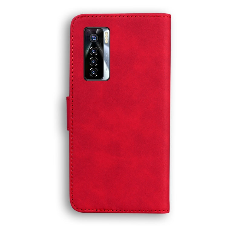 For Tecno Camon 17 Pro Skin Feel Pure Color Flip Leather Phone Case