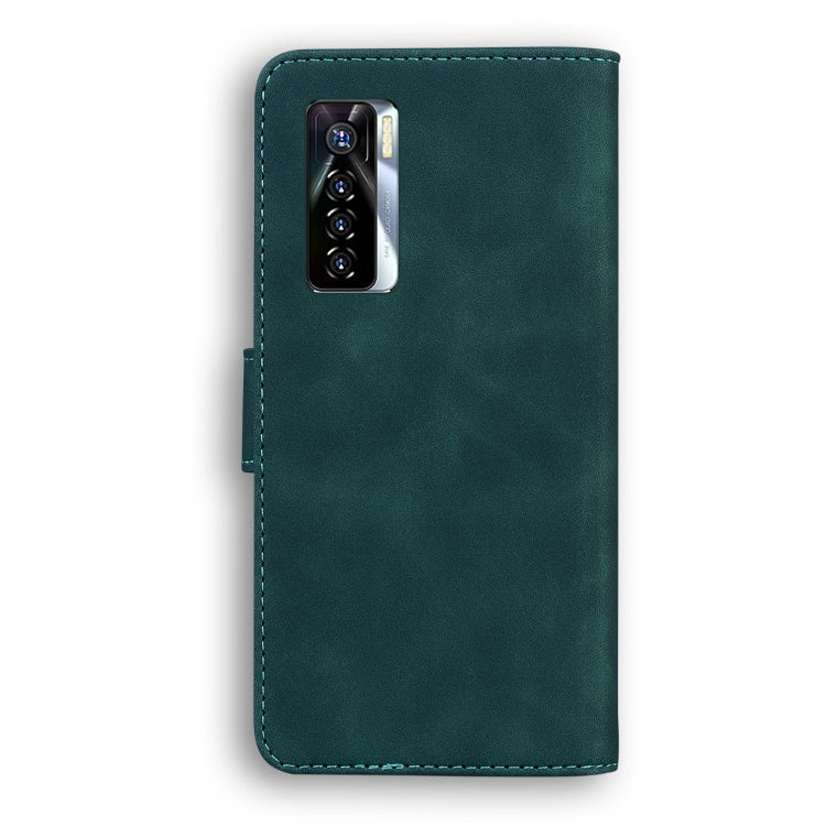 For Tecno Camon 17 Pro Skin Feel Pure Color Flip Leather Phone Case