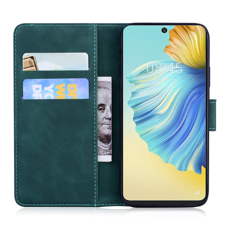 For Tecno Camon 17 Pro Skin Feel Pure Color Flip Leather Phone Case