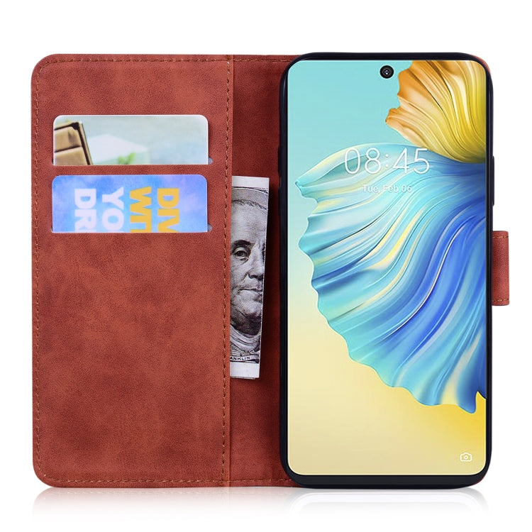 For Tecno Camon 17 Pro Skin Feel Pure Color Flip Leather Phone Case