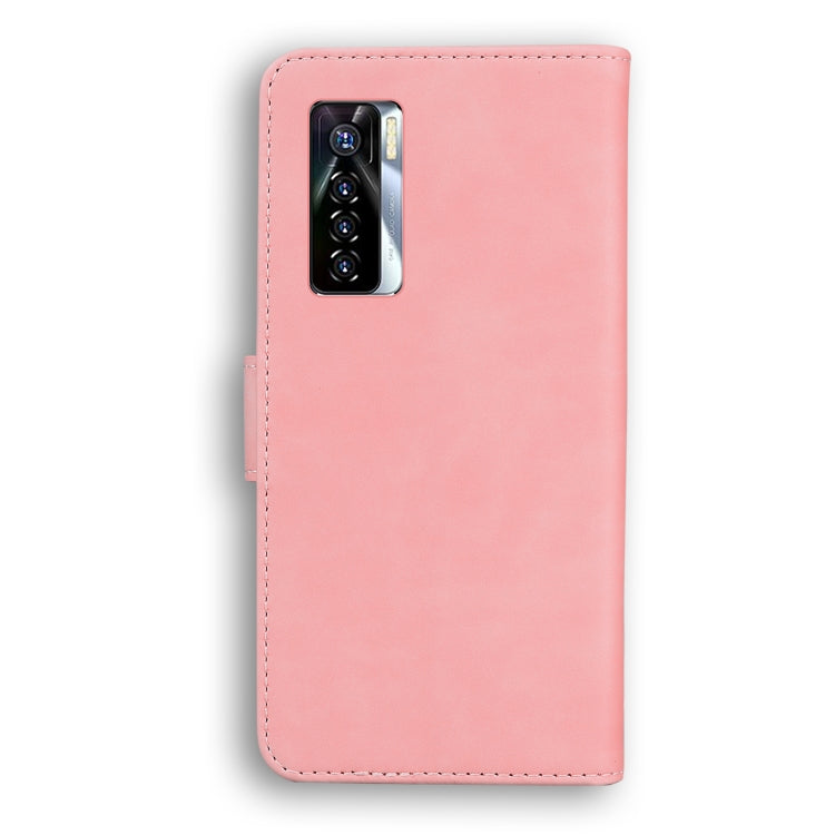 For Tecno Camon 17 Pro Skin Feel Pure Color Flip Leather Phone Case
