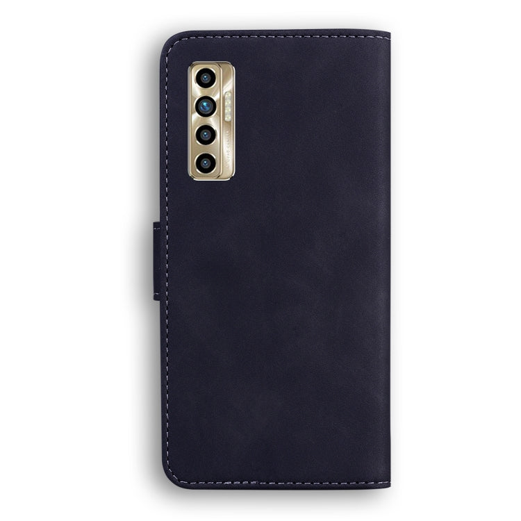 For Tecno Camon 17P Skin Feel Pure Color Flip Leather Phone Case