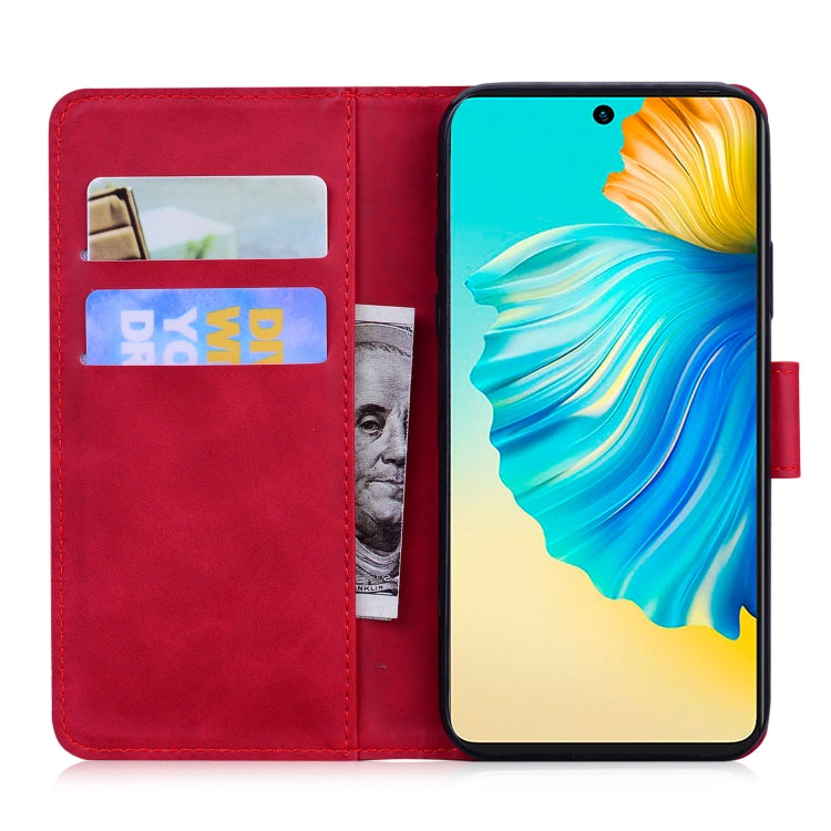 For Tecno Camon 17P Skin Feel Pure Color Flip Leather Phone Case