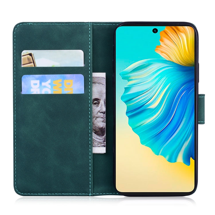 For Tecno Camon 17P Skin Feel Pure Color Flip Leather Phone Case