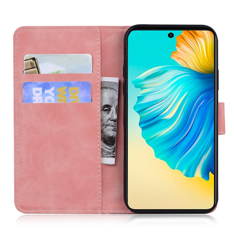 For Tecno Camon 17P Skin Feel Pure Color Flip Leather Phone Case