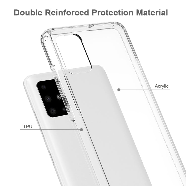 For Galaxy A71 Scratchproof TPU + Acrylic Protective Case