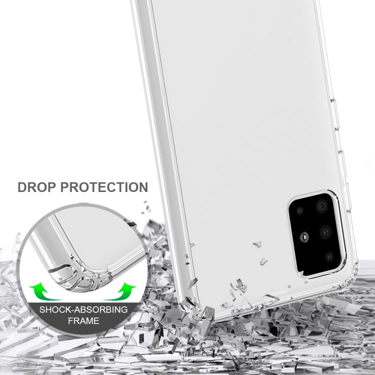 For Galaxy A51 Scratchproof TPU + Acrylic Protective Case