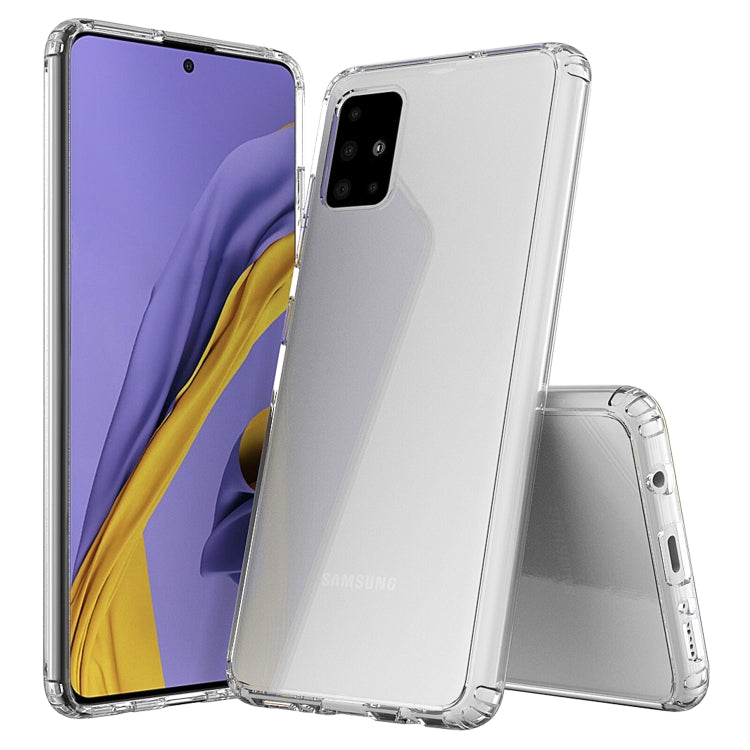 For Galaxy A51 Scratchproof TPU + Acrylic Protective Case