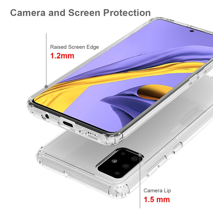 For Galaxy A51 Scratchproof TPU + Acrylic Protective Case