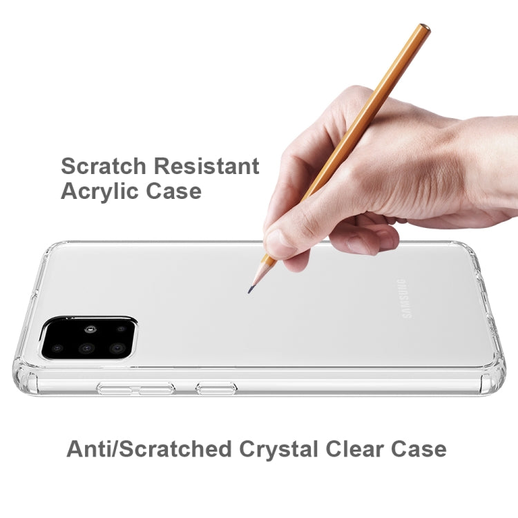 For Galaxy A51 Scratchproof TPU + Acrylic Protective Case