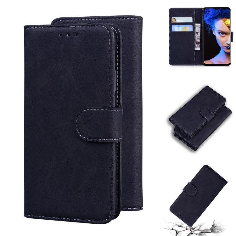 For Blackview A60 Skin Feel Pure Color Flip Leather Phone Case