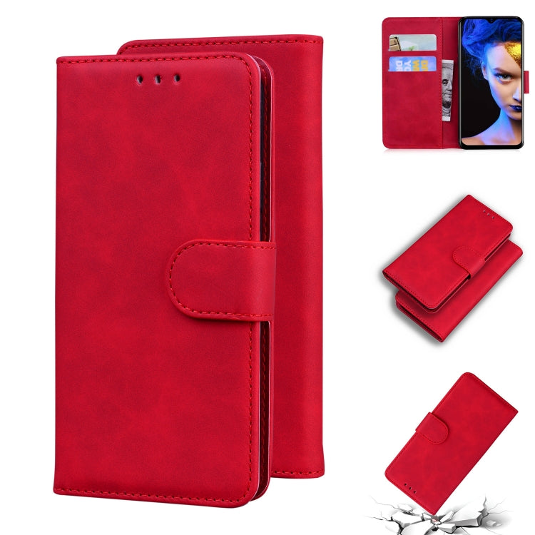 For Blackview A60 Skin Feel Pure Color Flip Leather Phone Case