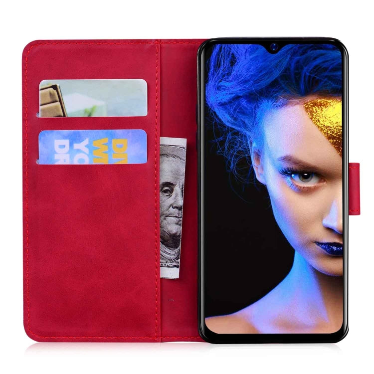 For Blackview A60 Skin Feel Pure Color Flip Leather Phone Case