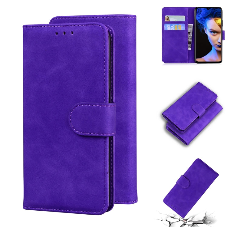 For Blackview A60 Skin Feel Pure Color Flip Leather Phone Case