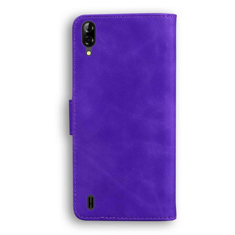 For Blackview A60 Skin Feel Pure Color Flip Leather Phone Case