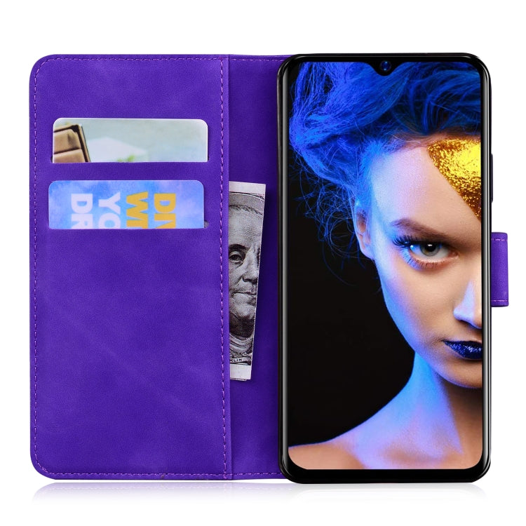 For Blackview A60 Skin Feel Pure Color Flip Leather Phone Case
