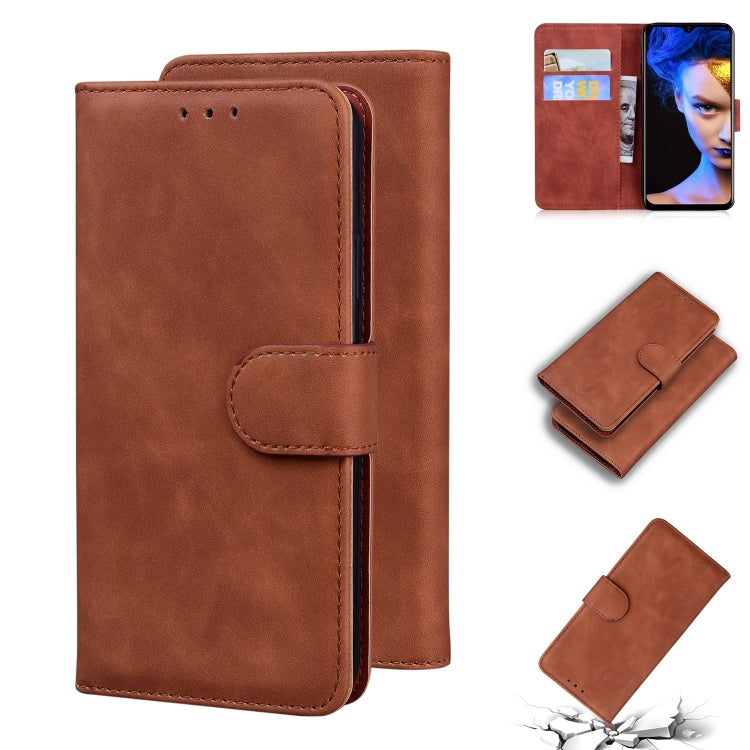 For Blackview A60 Skin Feel Pure Color Flip Leather Phone Case