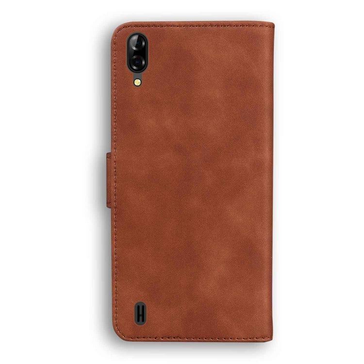 For Blackview A60 Skin Feel Pure Color Flip Leather Phone Case