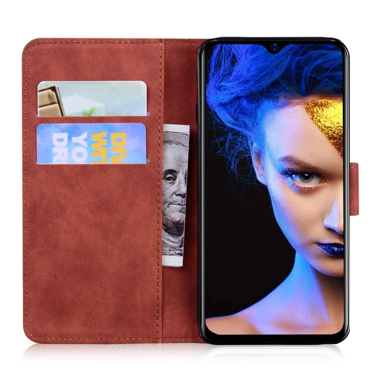 For Blackview A60 Skin Feel Pure Color Flip Leather Phone Case