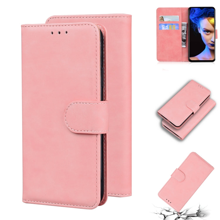 For Blackview A60 Skin Feel Pure Color Flip Leather Phone Case