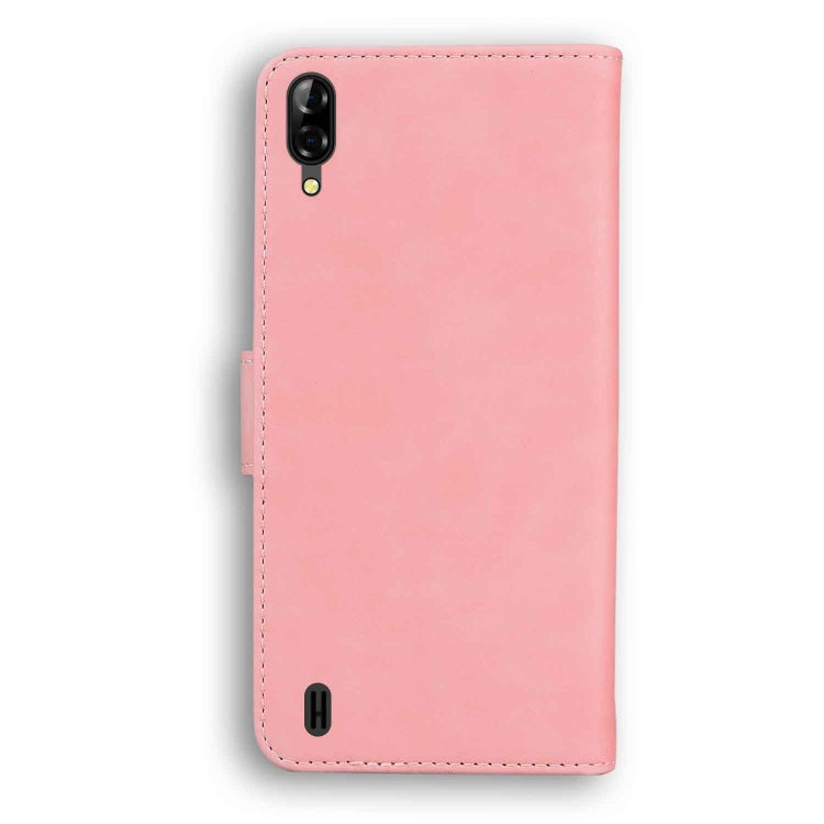 For Blackview A60 Skin Feel Pure Color Flip Leather Phone Case