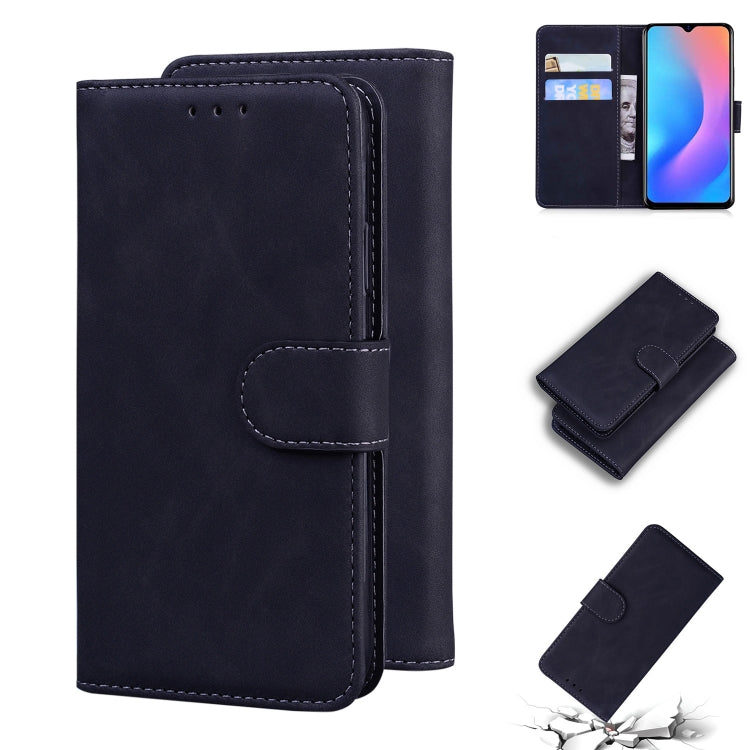 For Blackview A60 Pro Skin Feel Pure Color Flip Leather Phone Case