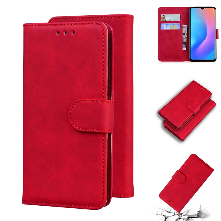 For Blackview A60 Pro Skin Feel Pure Color Flip Leather Phone Case