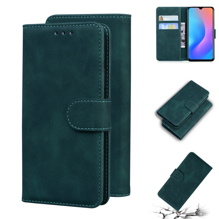 For Blackview A60 Pro Skin Feel Pure Color Flip Leather Phone Case