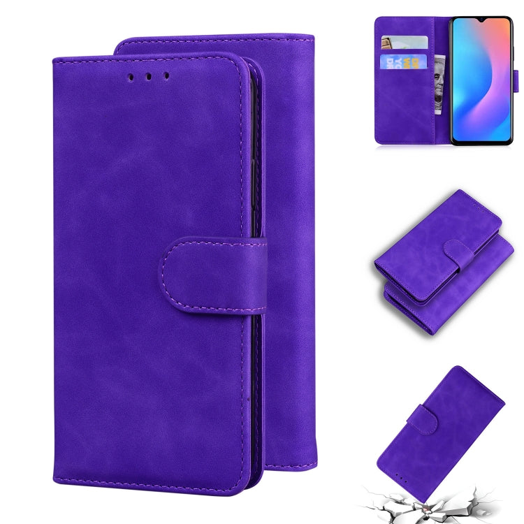 For Blackview A60 Pro Skin Feel Pure Color Flip Leather Phone Case