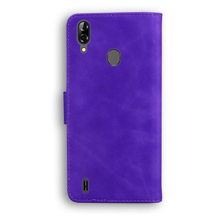 For Blackview A60 Pro Skin Feel Pure Color Flip Leather Phone Case