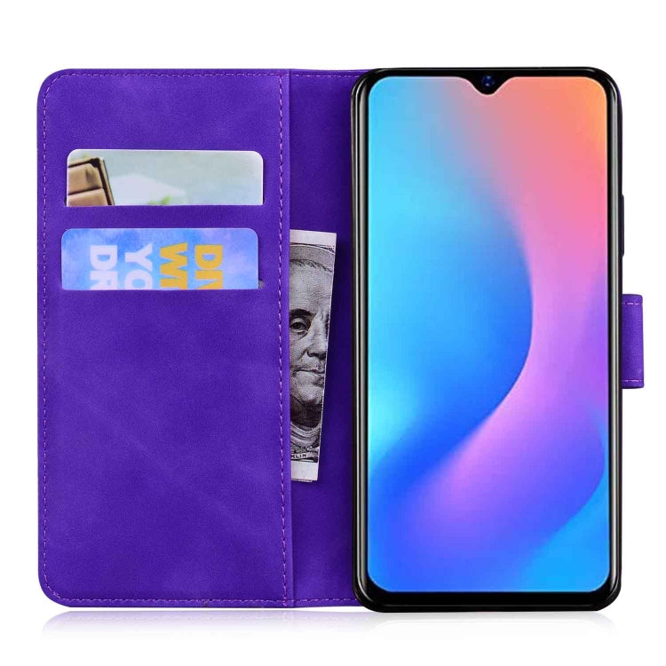 For Blackview A60 Pro Skin Feel Pure Color Flip Leather Phone Case