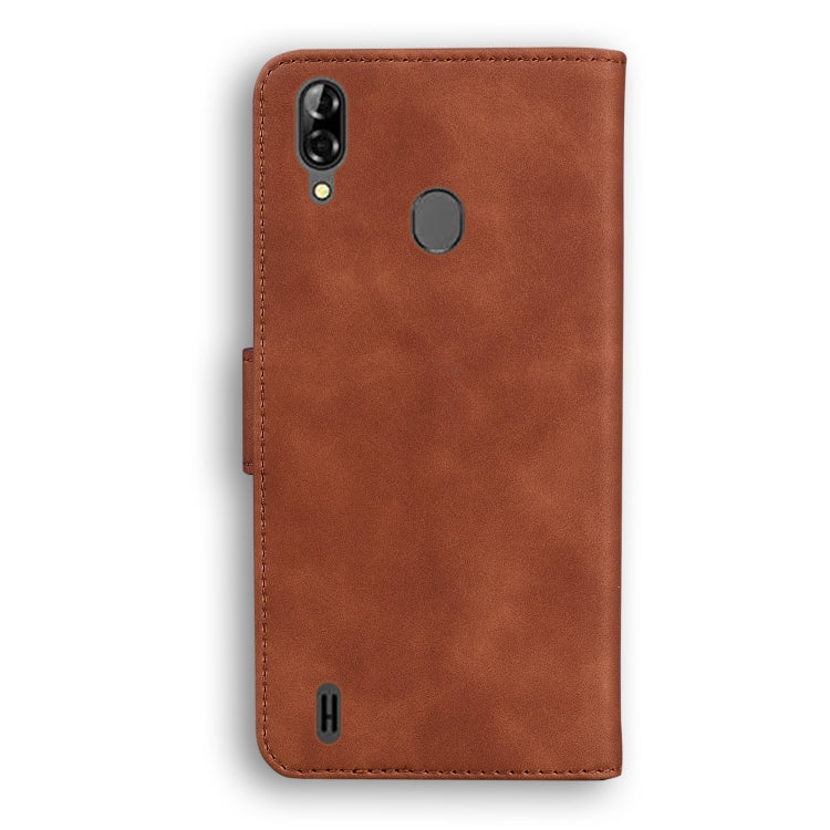 For Blackview A60 Pro Skin Feel Pure Color Flip Leather Phone Case