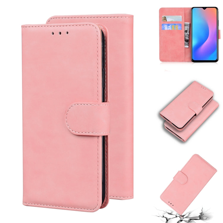 For Blackview A60 Pro Skin Feel Pure Color Flip Leather Phone Case