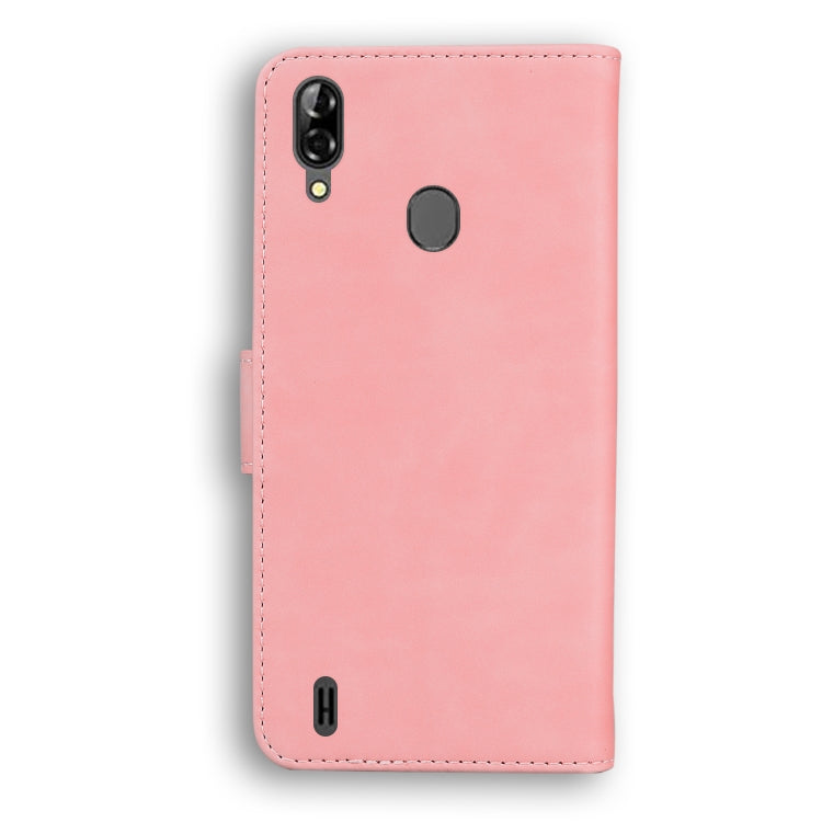 For Blackview A60 Pro Skin Feel Pure Color Flip Leather Phone Case