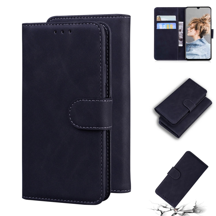 For Blackview A80 Skin Feel Pure Color Flip Leather Phone Case