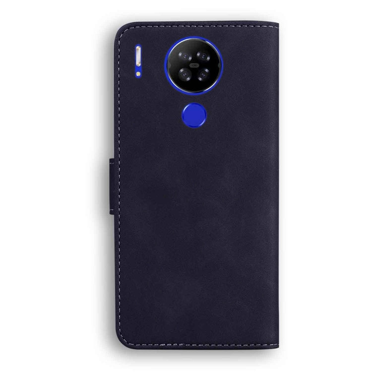 For Blackview A80 Skin Feel Pure Color Flip Leather Phone Case