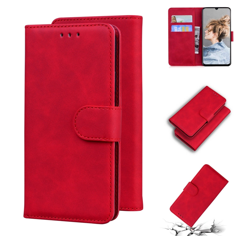 For Blackview A80 Skin Feel Pure Color Flip Leather Phone Case