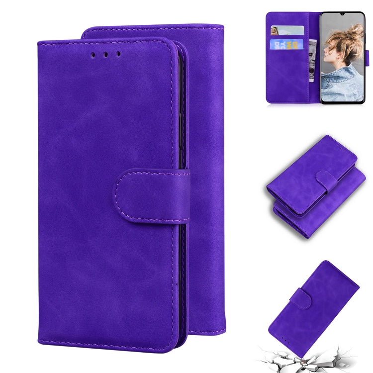 For Blackview A80 Skin Feel Pure Color Flip Leather Phone Case