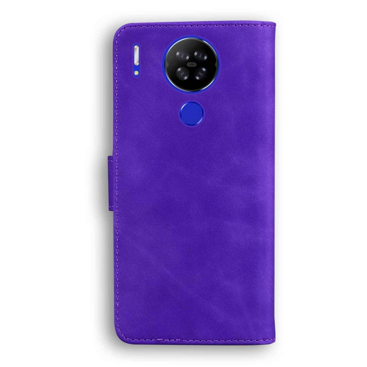 For Blackview A80 Skin Feel Pure Color Flip Leather Phone Case