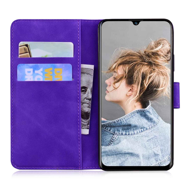 For Blackview A80 Skin Feel Pure Color Flip Leather Phone Case